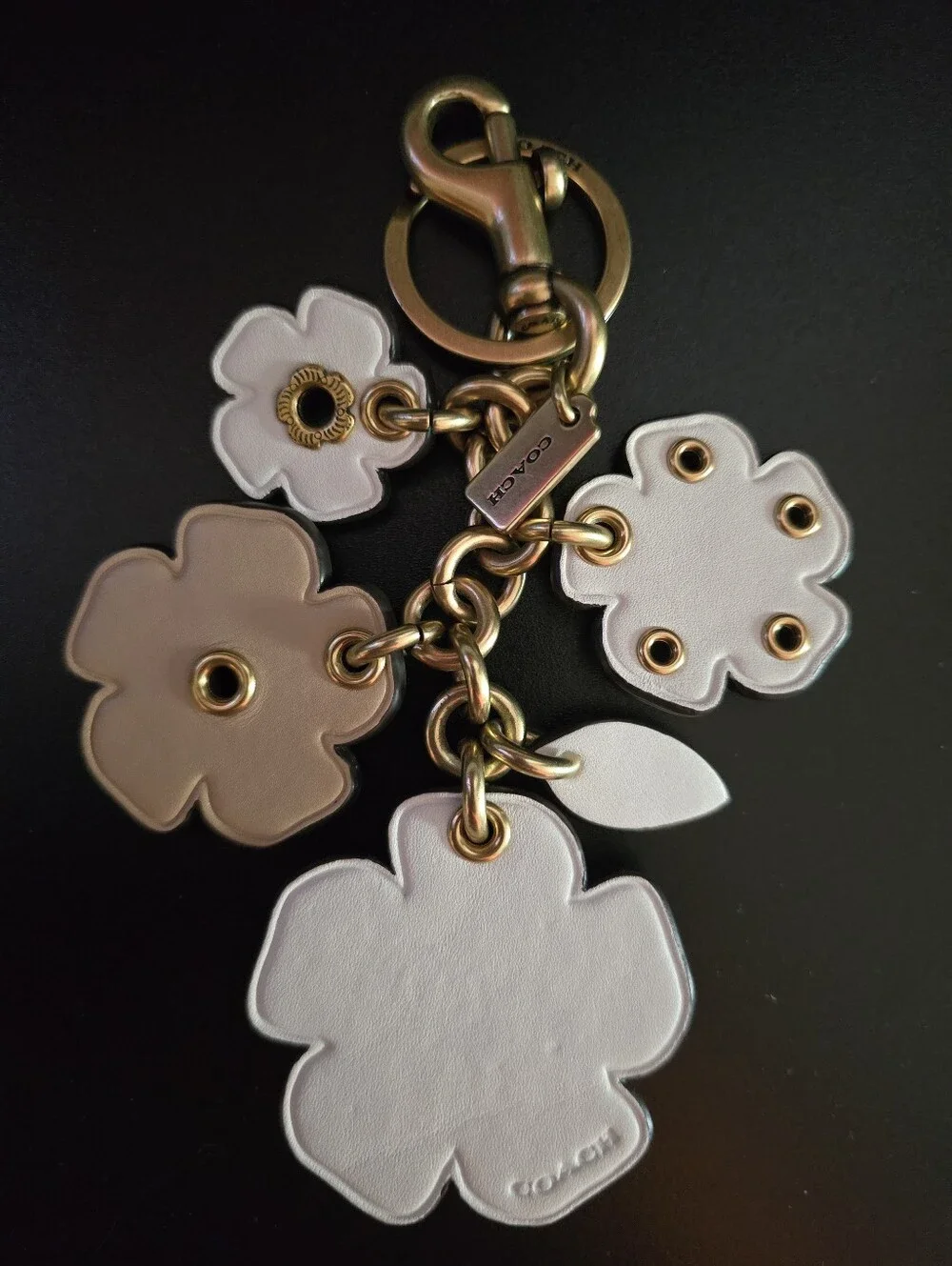 Coach Tea Rose Mix Cluster Bag Charm